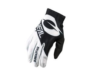 O'Neal | Bicycle & Motocross Gloves | MX MTB DH FR Downhill Freeride | Durable, Flexible Materials, Ventilated Top of the Hand | Matrix Glove | Adult | Black White | Size L