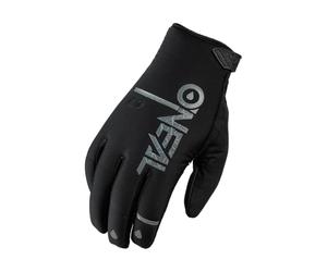 O'NEAL | Bicycle & Motocross Gloves | MX MTB DH FR Downhill Freeride | Waterproof, Breathable, with Silicone Print for Wet Grip | Winter WP Glove | Adults | Black | Size L