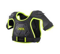 O'NEAL | Chest Protector | Children | Motocross Enduro | Easily Adjustable Injected Plastic Shape for Increased Protection | Age 4-9 Years | Pee Wee Chest Guard | Black Neon Yellow | Size M/L