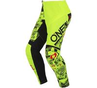 Oneal Cycle Bicycle Bike Element Attack V.23 Youth Trousers Neon Yellow / Black