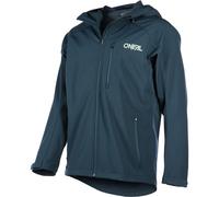 O'Neal Cyclone Soft Shell Jacket Blue Mens Adult Zip Up Hooded MX Motocross MTB