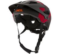 Oneal Defender Nova Bicycle Helmet, black-red, size L XL for Men