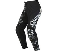 Oneal Element Attack Motocross Pants, black-white, size 30
