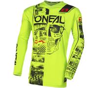 Oneal Element Attack Youth Motocross Jersey, black-yellow, size XL