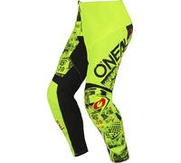 Oneal Element Attack Youth Motocross Pants, black-yellow, size XS