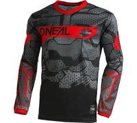 Oneal Element Camo V.22 Motocross Jersey, black-grey-red, size L