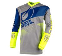 O'NEAL Element Factor Motocross Jersey Grey/Blue/Yellow, XL