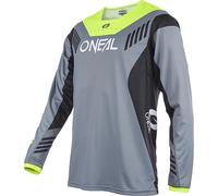 Oneal Element FR Hybrid V.22 Bicycle Jersey, grey-yellow, size S