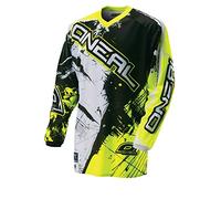 O'Neal element jersey shocker black yellow hi-vis motocross enduro downhill jersey, 0024s-60, Black Yellow, Small