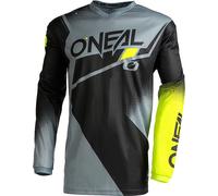 Oneal Element Racewear V.22 Motocross Jersey, black-grey-yellow, size M