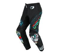 O'NEAL | Motocross Pants | Enduro MX | Maximum Freedom of Movement, Lightweight, Breathable and Durable Design | Pants Element Rancid V.24 | Adult | Black White | Size 38