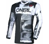 Oneal ELEMENT ROLLER Motocross Jersey, black-white, size M