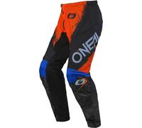 Oneal Element Shocker Kids Motocross Pants, blue-orange, size M