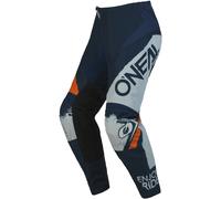 Oneal Element Shocker Motocross Pants, blue/orange, size 28