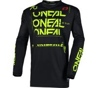 Oneal Element Static Motocross Jersey, black-yellow, size S