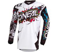 Oneal Element Villain Motocross Jersey, white, size 2XL