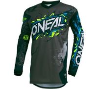 Oneal Element Villain Youth Motocross Jersey, grey, size M