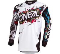 Oneal Element Villain Youth Motocross Jersey, white, size M