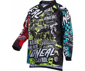 Oneal Element Wild V.22 Youth Motocross Jersey, multicolored, size XL
