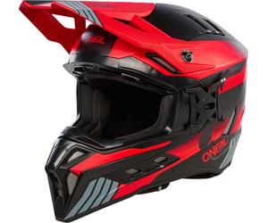 Oneal EX-SRS Hitch Motocross Helmet, black-grey-red, size 2XL for Men