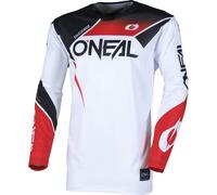 Oneal Hardwear Air Slam Motocross Jersey, white/black/red, size L