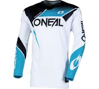 Oneal Hardwear Air Slam Motocross Jersey, white/black/turquoise, size XXL