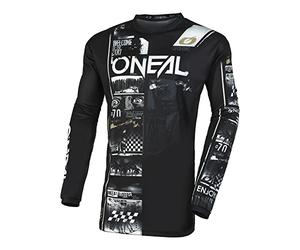 O'Neal Kinder Jersey Element Attack V.23, Schwarz weiß, XL, E004-4