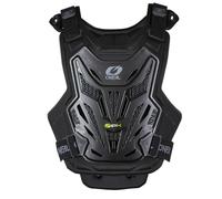 O'NEAL Lightweight chest armour protector, motocross enduro high wearing comfort thanks to inner organic foam, certified according to CE 14021, split chest protector lite V.22, adults, black, OS