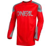Oneal Matrix Ridewear Motocross Jersey, grey-red, size S for Men