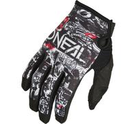 Oneal Mayhem Attack Motocross Gloves, black-white, size S for Men