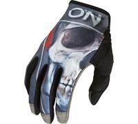 Oneal Mayhem Bones V.22 Motocross Gloves, black/grey/red, size S