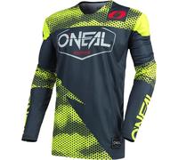 Oneal Mayhem Covert Motocross Jersey, grey/yellow, size S