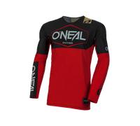 O'NEAL | Motocross Shirt Long Sleeve | MX MTB Mountainbike | Lightweight Material, Ergonomic Slim Fit Cut Mayhem Jersey Hexx V.24 | Adult | Red Black | Size S