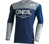 Oneal Mayhem Hexx V.22 Motocross Jersey, grey/blue, size S