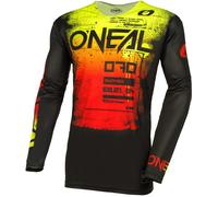 Oneal Mayhem Scarz Motocross Jersey, black-red-yellow, size M for Men