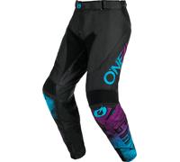 Oneal Mayhem Scarz Motocross Pants, black-blue-purple, size 40 for Men