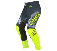 O'NEAL Men's Element MX Pants, Grey/Neon Yellow, W36