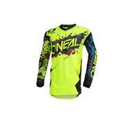 O'NEAL Men's Element Villain Jersey (Neon Yellow, Large)