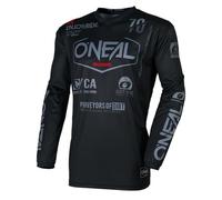 O'Neal Men's Oneal Element Brand Long Sleeve Jersey t-Shirts, Black/White, S