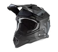 O'NEAL | Motocross Helmet | MX Enduro | ABS shell, safety standard ECE 22.06, ventilation openings for optimum cooling | 2SRS Helmet SLICK V.23 | Adult | Black Grey | Size L (59/60 cm)