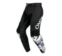 O'NEAL | Motocross Pants | Enduro Motorcycle | Durable Denier Fabrics, With Great Freedom of Movement, Athletic Fit | Pants Mayhem Scarz V.24 | Adult | Black White | Size 40