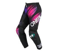 O'NEAL | Motocross Pants | Enduro MX | Maximum Freedom of Movement, Lightweight, Breathable and Durable Design | Women's Pants Element Voltage V.24 | Adult | Black Multi | Size 32