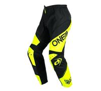 O'NEAL | Motocross Pants | Enduro MX | Maximum Freedom of Movement, Lightweight, Breathable and Durable Design | Pants Element Racewear V.24 | Adult | Black Neon Yellow | Size 36
