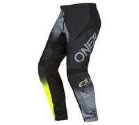 O'NEAL | Motocross Pants | Enduro MX | Maximum Freedom of Movement, Lightweight, Breathable and Durable Design | Pants Element Racewear V.22 | Adult | Black Grey Neon Yellow | Size 38/54