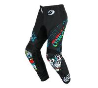 O'NEAL | Motocross Pants | Enduro MX | Maximum Freedom of Movement, Lightweight, Breathable and Durable Design | Pants Element Rancid V.24 | Adult | Black White | Size 36