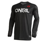 O'NEAL | Motocross Shirt Long Sleeve | MX MTB Mountain Bike | Lightweight Materials, Laser Cut Ventilation Holes, Ergonomic Cut | Hardwear Jersey Elite Classic V.22 | Adult | Black | M