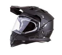 O'NEAL | Motorcycle-Helmet | Motocross Enduro Downhill | Ventilation openings for optimum ventilation & cooling, ABS-shell, Integrated sun visor | Sierra Helmet Flat | Adult | Black | Size S