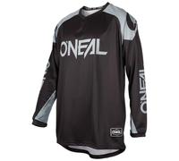 O'NEAL | Motorcycle-Jersey | Enduro Motocross | Breathable Fabric, Maximum Freedom of Movement, Extended Back | Jersey Matrix Ridewear | Adult | Black Grey | Size M
