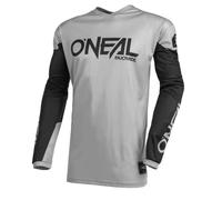 O'NEAL | Motorcycle-Jersey | Enduro Motocross | Breathable Fabric, Padded Elbow Protection, fit for Maximum Freedom of Movement | Jersey Element Threat | Adult | Black Grey | Size M