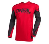 O'NEAL | Motorcycle-Jersey | Enduro Motocross | Breathable Fabric, Padded Elbow Protection, fit for Maximum Freedom of Movement | Jersey Element Threat | Adult | Black Red | Size L